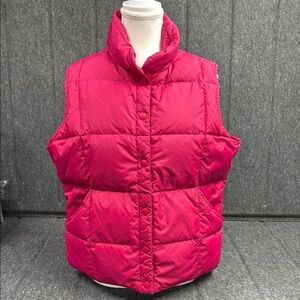 Lands' End Women's Pink Puffer Vest